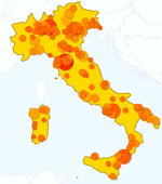 distribuzione dei mystery shopper sul territorio